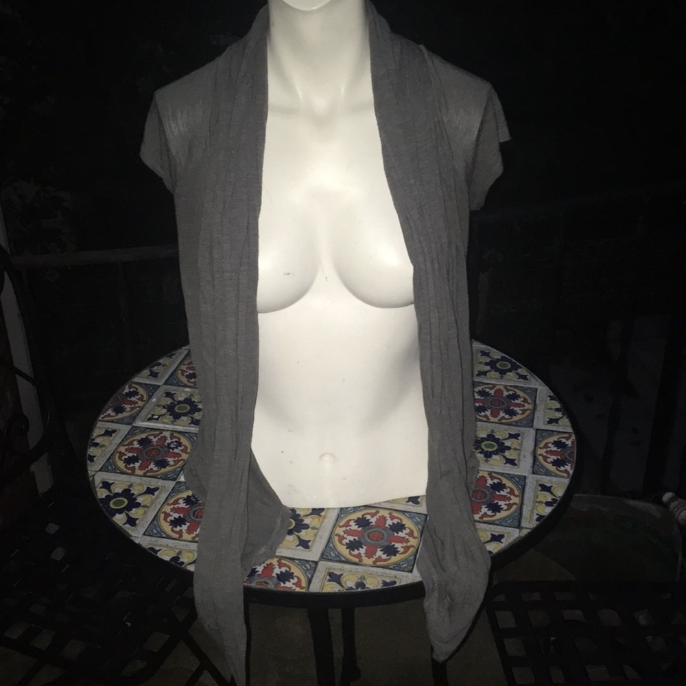 Grey short sleeve cami